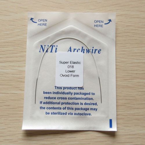 10Pcs Niti Super Elastic White Color Orthodontics Arch Wire Round 018Lower