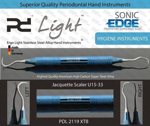 Towner-jacquette anterior scaler u15/33, ergolight steel alloy dental instrument for sale