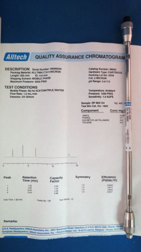 Alltech Alltima C18 5um Column 5um 250 x 4.6mm # 88062