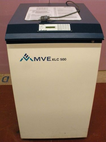 MVE CRYOGENICS XLC 500 F w/ TEC 2000 SYSTEM MONITOR LN2 COLD STORAGE LAB DEWAR