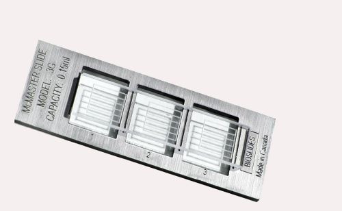 McMASTER PARASITE EGG COUNTING SLIDE 3 CHAMBERS MODEL G3 MADE IN CANADA
