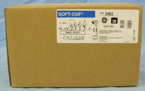 1 Case of 20 GE Critikon Soft-Cuf BP Cuffs #2403