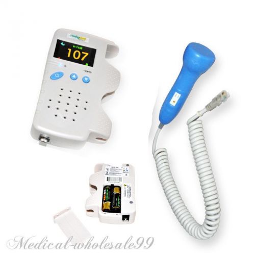 new Fetal Doppler 3MHz  LCD Back Light &amp; Baby Heart Beat Waveform world ship