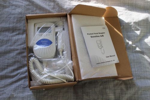 Used Sonoline B Fetal heart doppler w/ LCD 3mhz FDA with gel