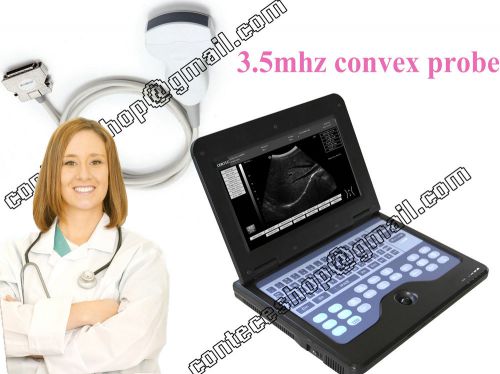 CE laptop b ultrosound scanner with 3.5mhz convex probe, Contec factory promotio