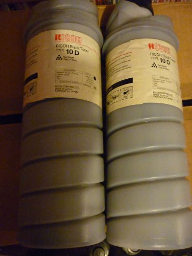 2 x Ricoh Black Toner Type 10D