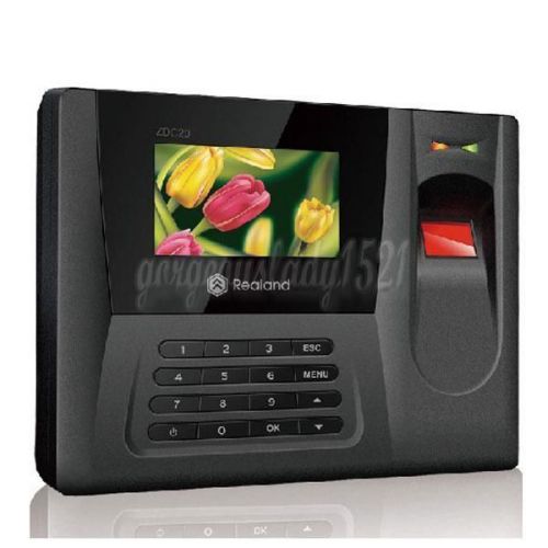 Realand ZDC20 TFT fingerprint time attendance Clock Employee Payroll Recorder