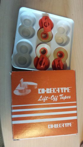 Box of 3 KO-REC-TYPE Lift off Tapes Reorder #8686-L for Correctable Film Ribbons