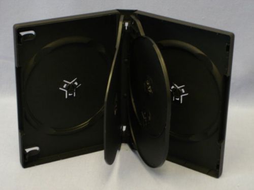 80 black multi-5 27mm dvd cases w/booklet clip, psd80c for sale