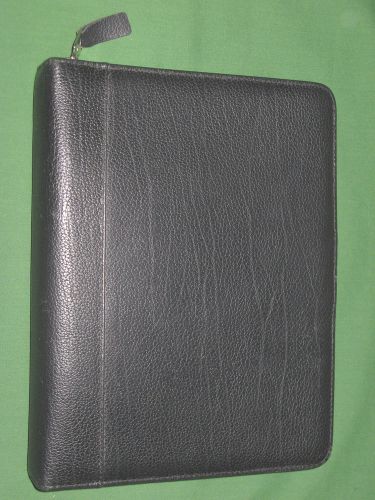 Classic ~1.25&#034;~ top-grain verona leather franklin covey planner zipper organizer for sale