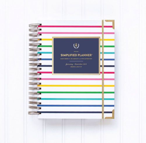 2015 Simplified Planner Daily Edition By Emily Ley Happy Stripe