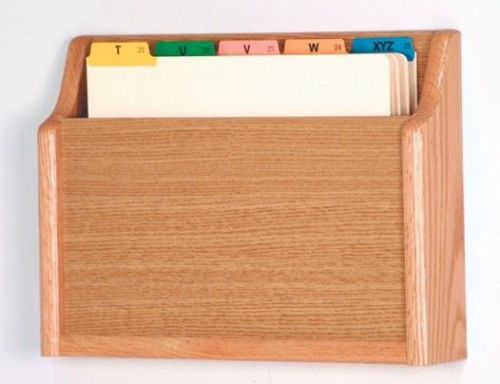 Wooden Mallet Single Pocket Chart Holder Light Oak