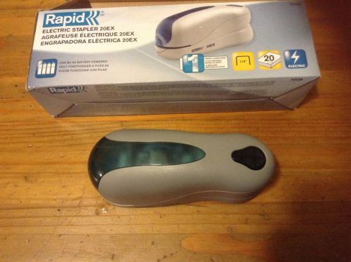 Rapid 20EX Personal Dual Electric Stapler - 20 Sheets- 105 Staples Cap- SilverES