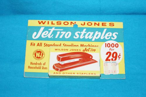 VINTAGE WILSON JONES JET 170 STAPLES - NOS