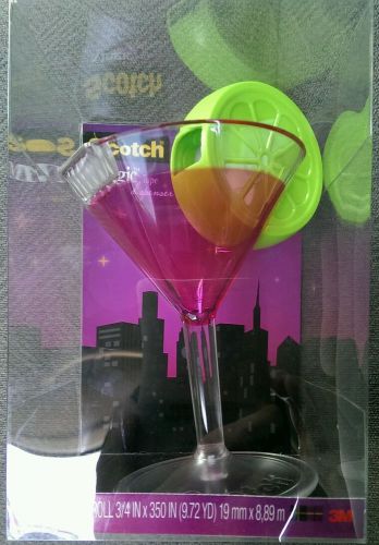 Scotch Martini Cocktail Cosmopolitan Clear Magic Tape Dispenser C33-COSMO New