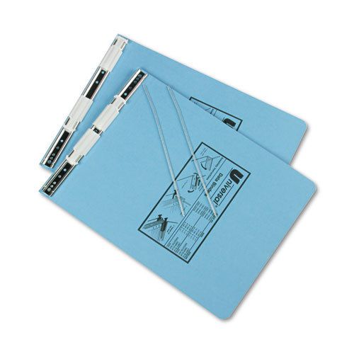 Pressboard hanging data binder, 9-1/2 x 11, unburst sheets, light blue for sale