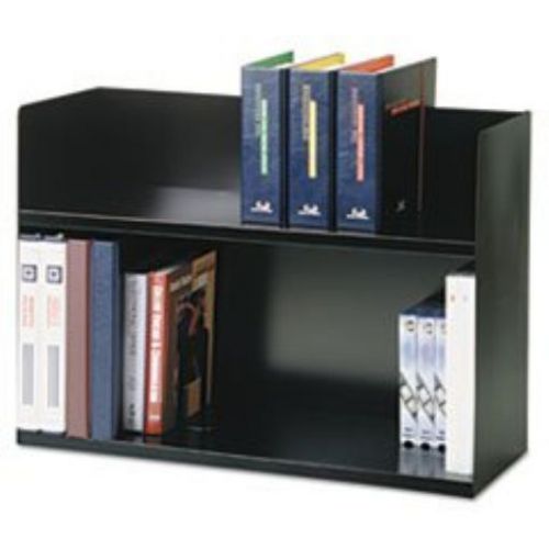 ** Two-Tier Book Rack  Steel  29 1/8 x 10 3/8 x 20  Black **