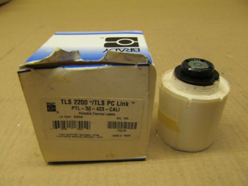 1 NIB BRADY PTL-30-423-CALI PTL30423CALI PORTABLE THERMAL LABELS QTY 250