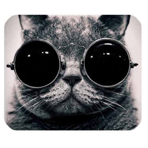 New Mouse Pad Cat With Sunglasses Custom HK001