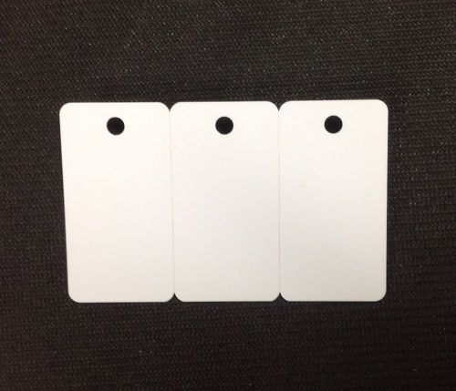 3-up breakaway key tags blank pvc white cards cr80 30mil pack of 500 = 1500 tags for sale