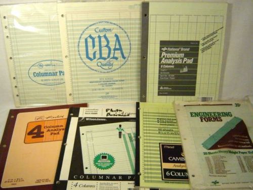 Premium Analysis Pad 6 Columns 4 Columnar Journal Engineering Pad Note Sheets