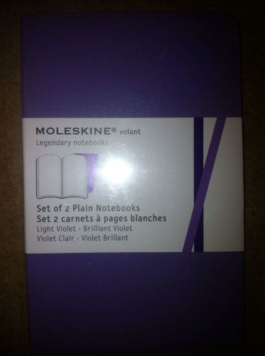 MOLESKINE SET OF 2 PLAIN NOTEBOOKS - BRAND NEW