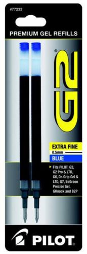 Pilot G2 X-Fine Point Pen Refill 2 Count Blue