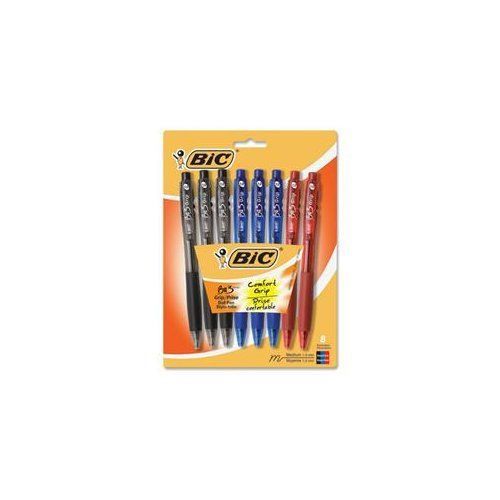 Bic Bu3 Side Click Retraction Ball Pen - Medium Pen Point Type - 1 (bu3ap81ast)