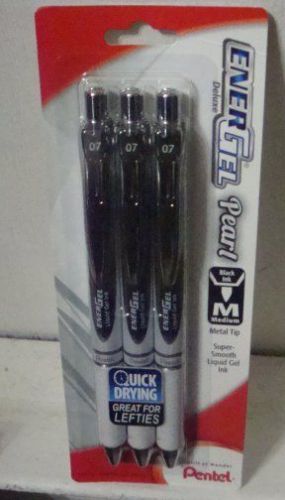 9 ENERGEL New Pearl Barrel 0.7mm RETRACTABLE GEL PENS Black Ink