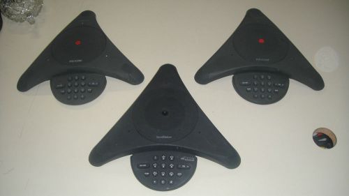 3 Polycom SoundStation Conference Station - NO Accessories