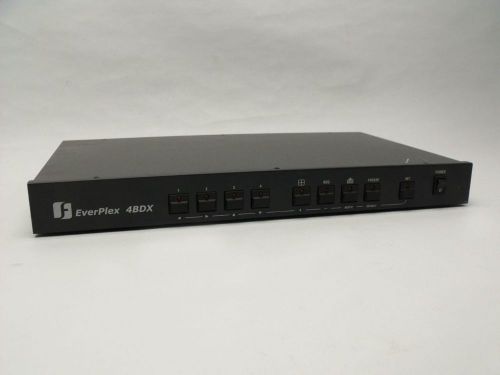 Everplex 4BDX 4-Channel B/W Black &amp; White RS232 BNC Duplex Multiplexer