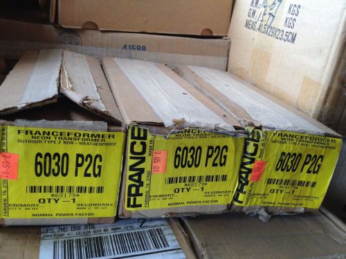 6030 P26 Franceformer Neon Transformer NEW 277V SEC 6,000 Type 2 60Hz