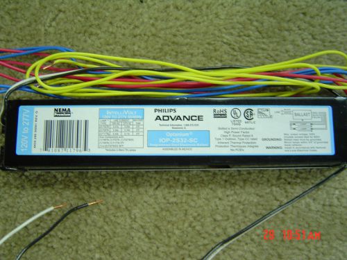 Philips optanium 2 lamp t8 ballast iop-2s32-sc new for sale