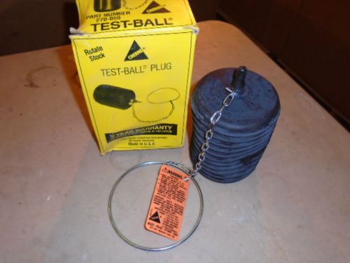 CHERNE 270-059 5&#034; TEST BALL PLUG NEW SEE AVAILABLE PHOTOS