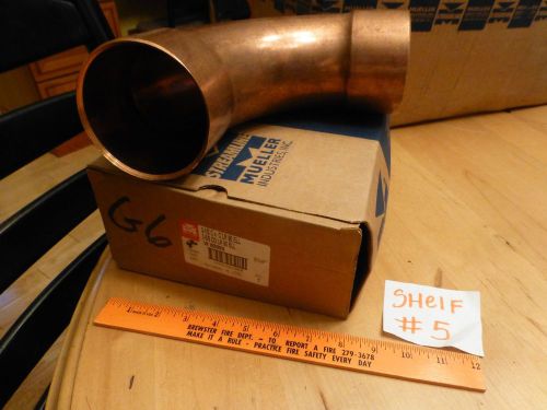 Mueller streamline 3-1/2&#034; id 3 1/2&#034; inch 90 copper pipe elbow w 02093 we-500l for sale