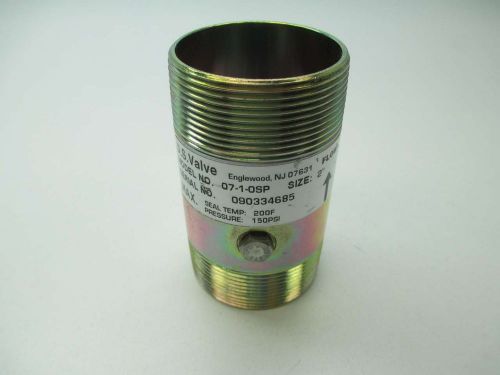 NEW US VALVE 07-1-0SP STEEL THREADED 2 IN MALE NPT CHECK VALVE D396654