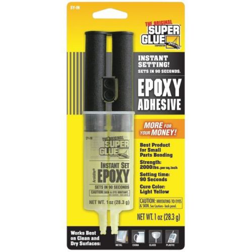 SUPER GLUE SY-IN48 Epoxy Syringe (Instant Set)