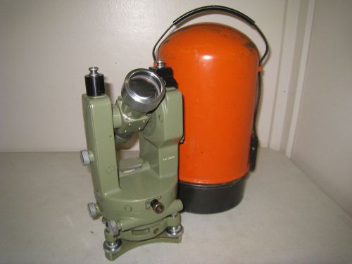 WILD HEERBRUGG T-16 THEODOLITE T16 SWITZERLAND  &amp; METAL CASE AS IS