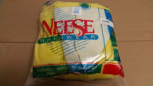 New Neese Rain Jacket Coat 56AJ FMVSS 302 PVC Polyester Flame Resist Yellow 5X