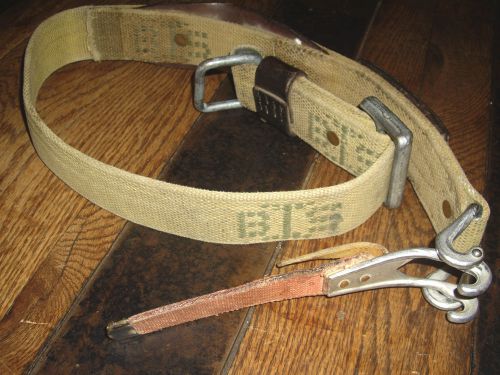 BETHLEHEM STEEL QUICK RELEASE MSA IRONWORKER TOOL BELT NO SPUD WRENCH VERY NICE