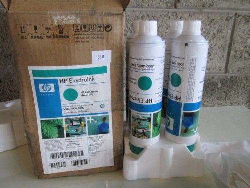 HP Indigo ElectroInk IndiChrome Q4005A Green 072 4 Cans 3000/4000/5000