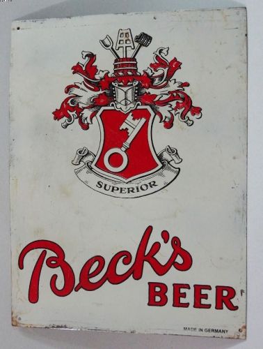 India Vintage Tin Sign BECKS BEER 41329