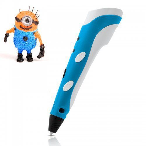 New 3d stereoscopic printing pen (blue) - for arts + crafts printing  3d drawing for sale