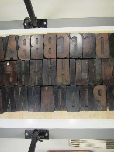 ANTIQUE WOOD TYPE 24 LINE BOLD H2R 60 LET