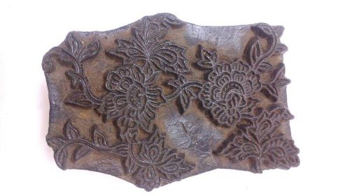 VINTAGE OLD HUGE RARE HAND MADE BEAUTIFUL CARVED TEXTILE PRINTING BLOCK/STAMP