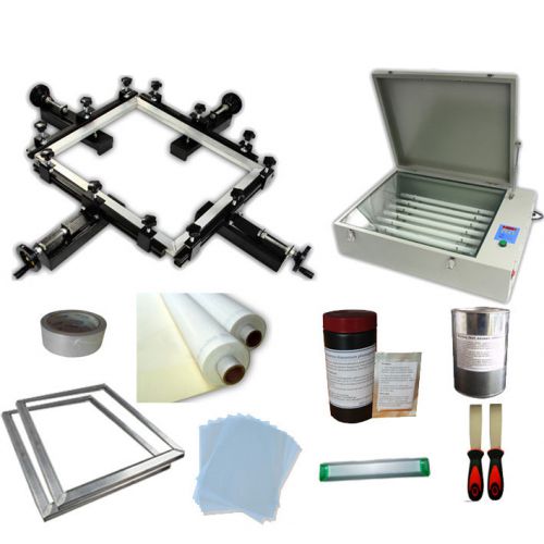 Manual Screen Stretcher 20X24 UV Exposure Unit Screen Printing Plate Making Kit