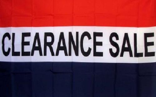 CLEARANCE SALE 3x5&#039; BUSINESS FLAG RED WHITE BLUE BANNER