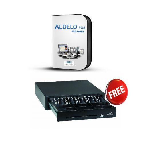 ALDELO PRO 2013 FOR RESTAURANTS POS SOFTWARE - PRO Version w/ FREE CASH DRAWER!