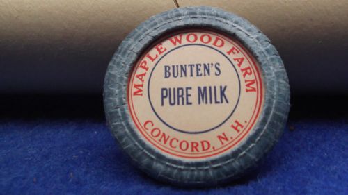 VINTAGE 1950&#039;S NOS CARDBOARD MILK BOTTLE CAPS ADVERTISING