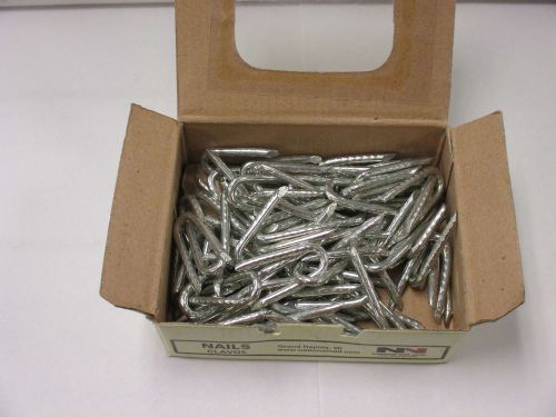 Fence Staples - Electro Galvanized - 1-1/4 inches - National Nail - 1 pound